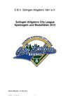 Regeln und Durchführung City League 2010