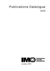 IMO Publishing 2010 Catalogue