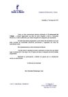 carta invitando al acto