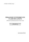 Pédagogie systémique en classe de langue, Mémoire de licence de Sciences de l’Education Option Pacifique-Sud...