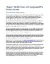 Regain 20-20 Vision with Eyeglasses99's Contact Lenses