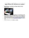 iPhone OS 4.0 Update, iPhone OS 4 Features, Apple iPhone OS 4.0 Tentpoles, iPhone OS 4.0 Seven Tentpole Features