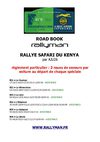 Road Book Safari Kenya Rallyman