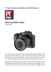 Samsung's New Compact DSLR NX10 Review