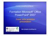Formation PowerPoint 2007