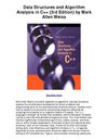 Data Structures and Algorithm Analysis in C 3rd Edition by Mark Allen Weiss - Data Structures