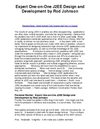 Expert One on One J2EE Design and Development by Rod Johnson - Excellent Book - Needs Updated Code Samples And J2ee...