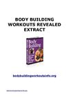 Free Body Building Workouts Book