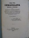 Boscero Nicola, Poesie sull'una Immacolata, napoli, 1859