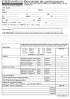 Demande de participation - tarifs 2010