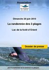 Dossier de presse "la randonnée des 3 plages" - 20 juin 2010