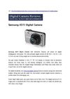 Samsung ES73 Digital Camera