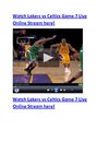 Lakers vs Celtics Game 7 Live Online Stream HD