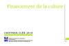Financement de la culture: les chiffres clés 2010