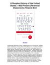 A Peoples History of the United States 1492 Present Perennial Classics by Howard Zinn - Great Read