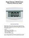 Weight Watchers WW34D Glass Precision Electronic Scale - Good Performance So Far