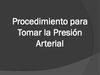 Toma de presion arterial