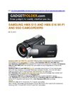 HMX-S15 AND HMX-S16 WI-FI AND SSD CAMCORDERS by gadgetfolder