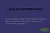 la informacion