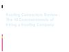  Roofing Contractors Review - The 10 Commandments of Hiring a Roofing Company