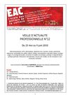 EAC | 2009-2010 | Veille d'actualité professionnelle n°12 | 25/05/10 - 09/06/10