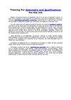 Training For Optometry and Qualifications For the Job