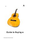  Guide to Buying a Cheap Acoustic Guitar