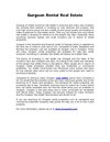 Gurgaon Rental Real Estate