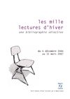 1ere édition des mille lectures d'hiver : auteurs lus