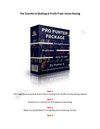 The Secrets to Making A Profit From Horse Racing