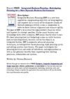Integrated Business Planning - Redesigning Planning for a More Dynamic Business Environment
