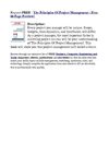 The Principles Of Project Management - Free 66 Page Preview!