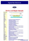 Ford Maintenance Manual
