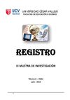 Registro de Participantes en la III Muestra de Investigación y III Seminario de Investigación