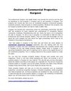 Dealers of Commercial Properties Gurgaon