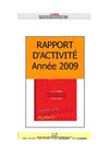 Rapport d'activité du CIRDOC pour l'année 2009
