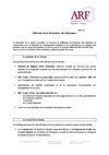 Masterisation de la formation des infirmier(e)s - note ARF