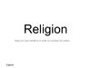 religion