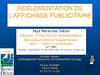 Charte Affichage PMO. Présentation aux socioprofessionnels. Partie 1. La publicité et les préenseignes