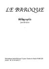 Le Baroque - Bibliographie