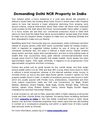 Demanding Delhi NCR Property in India
