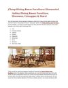 Cheap Dining Room Furniture Discounted Ashley Dining Room Furniture, Simmons, Catnapper & More!