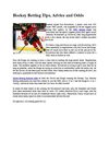 Hockey Betting Tips, Advice and Odds