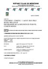 COMITE 2 DU 3 AOUT 2010 COMPTE RENDU