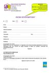 Fiche d'inscription