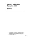 Country Reports on Terrorism 2009