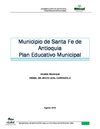 Plan Educativo Municipal -Santa Fe de Antioquia- Antioquia