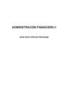 Administración Financiera II