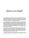 Quien es tu Edad?