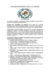 Actividades de extensión y apoyo a la comunidad